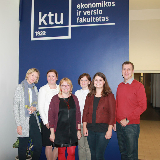 "Adjustment of Expatriates in the Baltic States" project meeting at Kaunas University of Technology Group photo of the project team "Adjustment of Expatriates in the Baltic States"