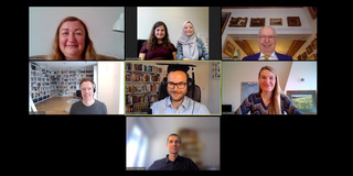 Screenshot: The participants of the online defense of Benjamin Schiller's doctoral thesis