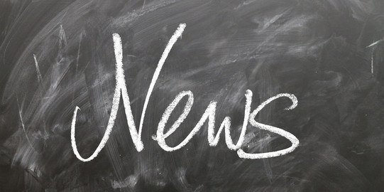 News Chalkboard with the writing "News"
