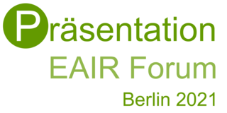 Banner: Präsentation auf dem EAIR Forum 2021