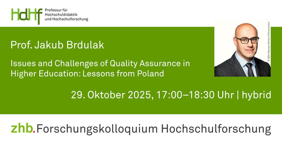 Ankündigung des Vortrags von Prof. Jakub Brdulak Ankündigungskarte des Vortrags mit einem Porträtfoto von Prof. Jakub Brdulak