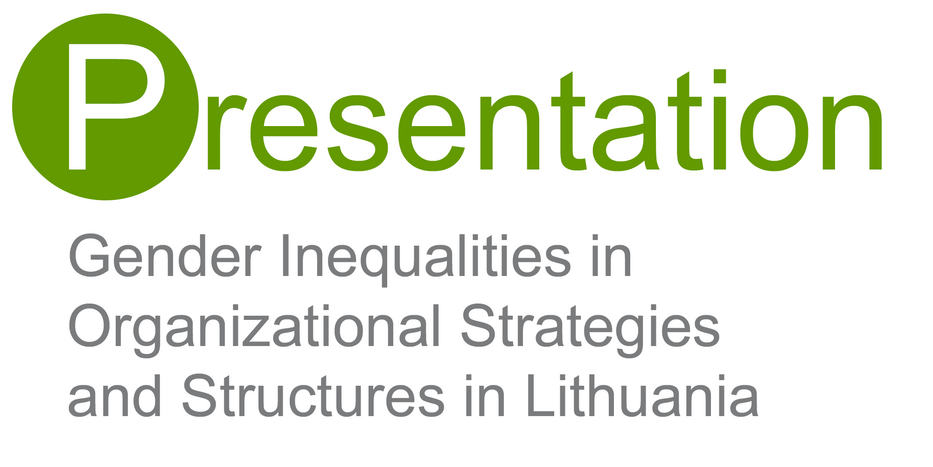 The word presentation, a white P in a green circle, the rest of the lettering is green