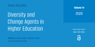 Part of the cover page of the journal Social Inclusion