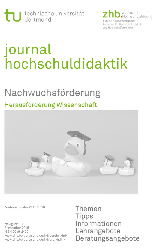 Journal Hochschuldidaktik, Heft 1-2, 2015 Titelblatt: Journal Hochschuldidaktik, Heft 1-2, 2015